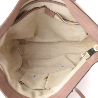 Gucci Calfskin Medium Bree Zippered Tote Pink 5 of 14