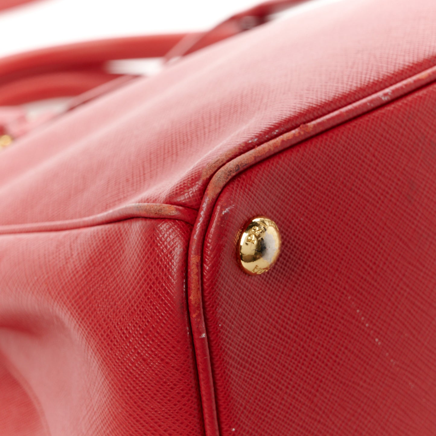 Saffiano Medium Galleria Double Zip Tote Fuoco