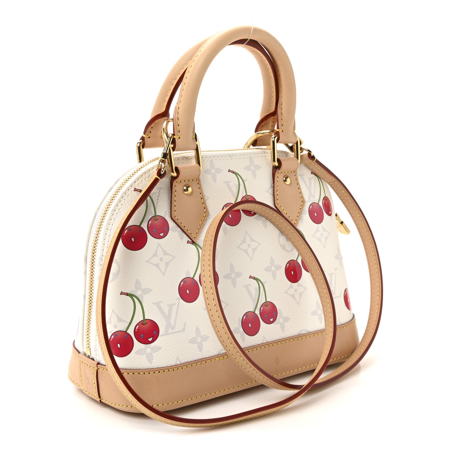 LV X TM Monogram Cerises Alma BB White