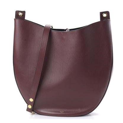 Celine Smooth Calfskin Medium Hobo Burgundy 1 of 8