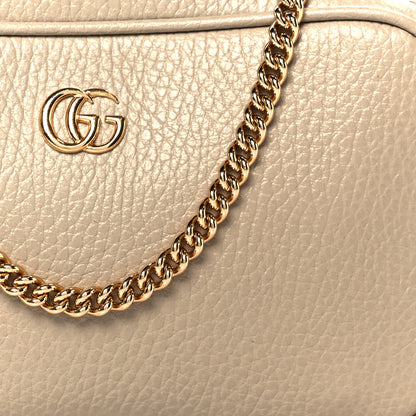 Gucci Dollar Calfskin Super Mini GG Marmont Chain Shoulder Bag Oatmeal 8 of 11