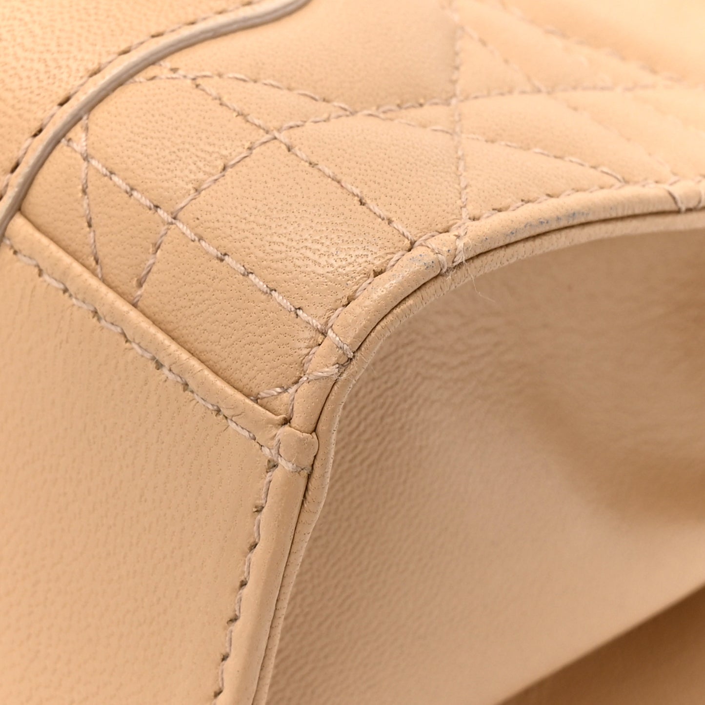 Lambskin Cannage Soft Lady Dior East West Beige