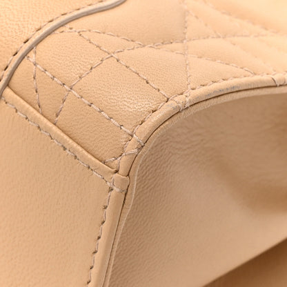 Christian Dior Lambskin Cannage Soft Lady Dior East West Beige 12 of 15