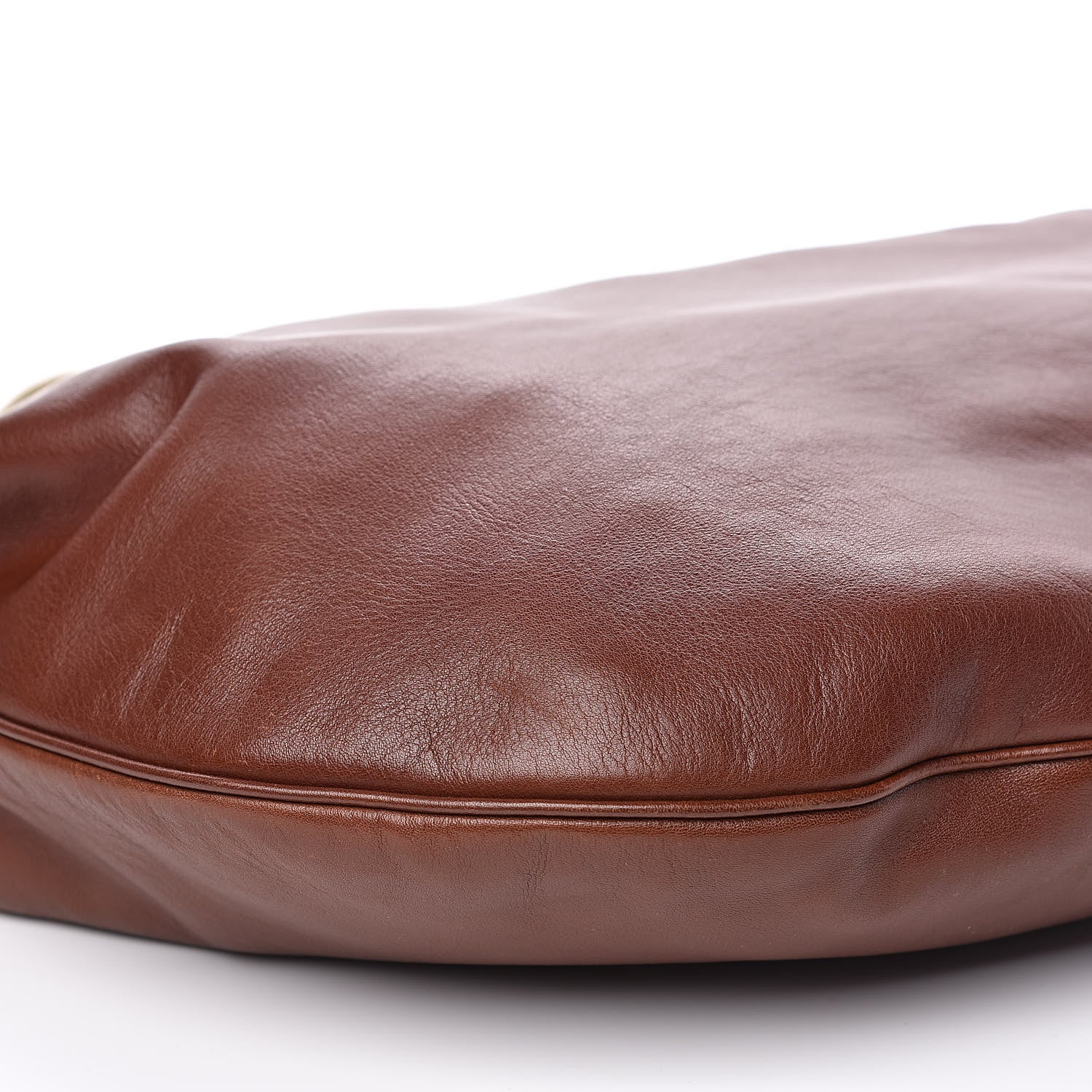 Gucci Calfskin Web Strap Hobo Brown 8 of 11