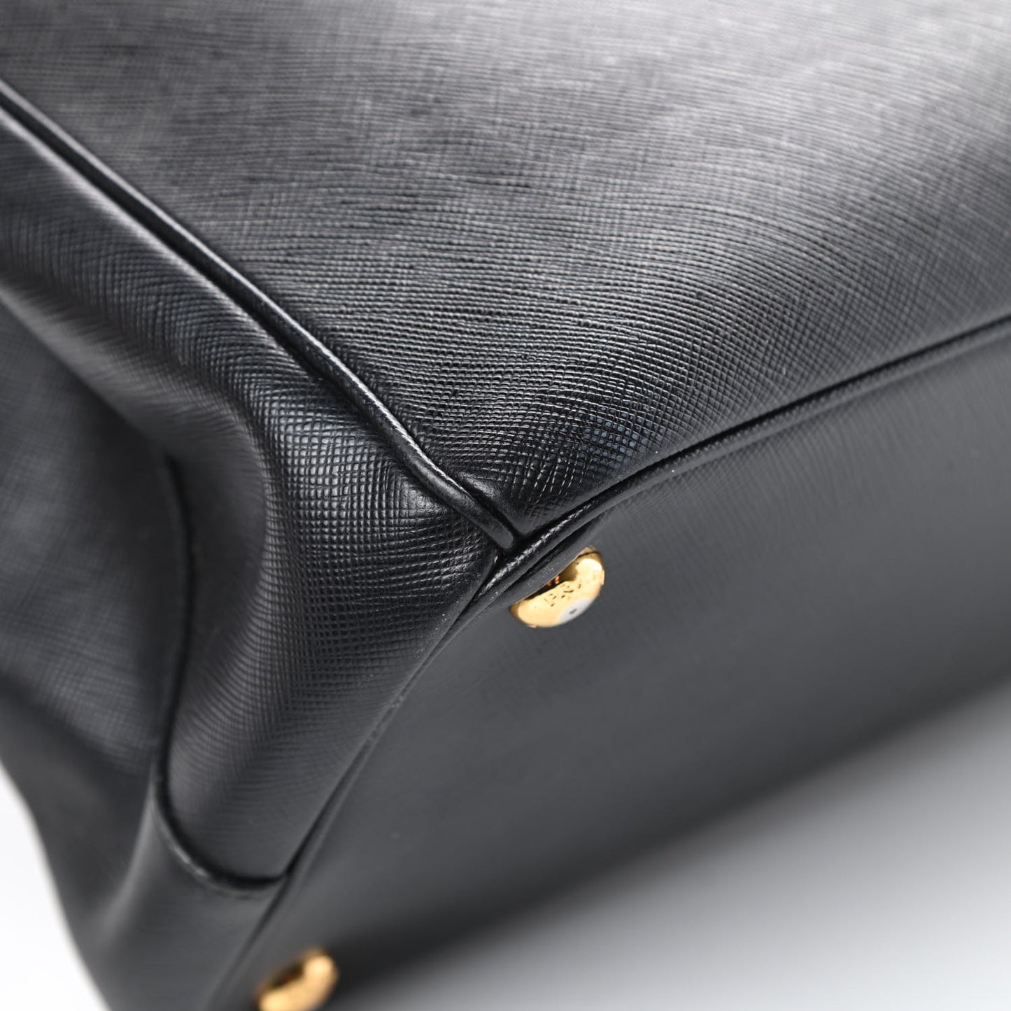 Saffiano Large Galleria Double Zip Tote Black