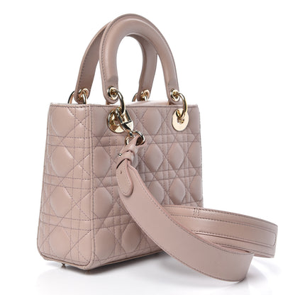 Christian Dior Lambskin Cannage Small Lucky Badges My Lady Dior Taupe 3 of 11