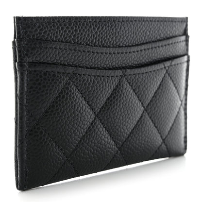 Chanel Caviar Quilted Card Holder Black 3 of 8
