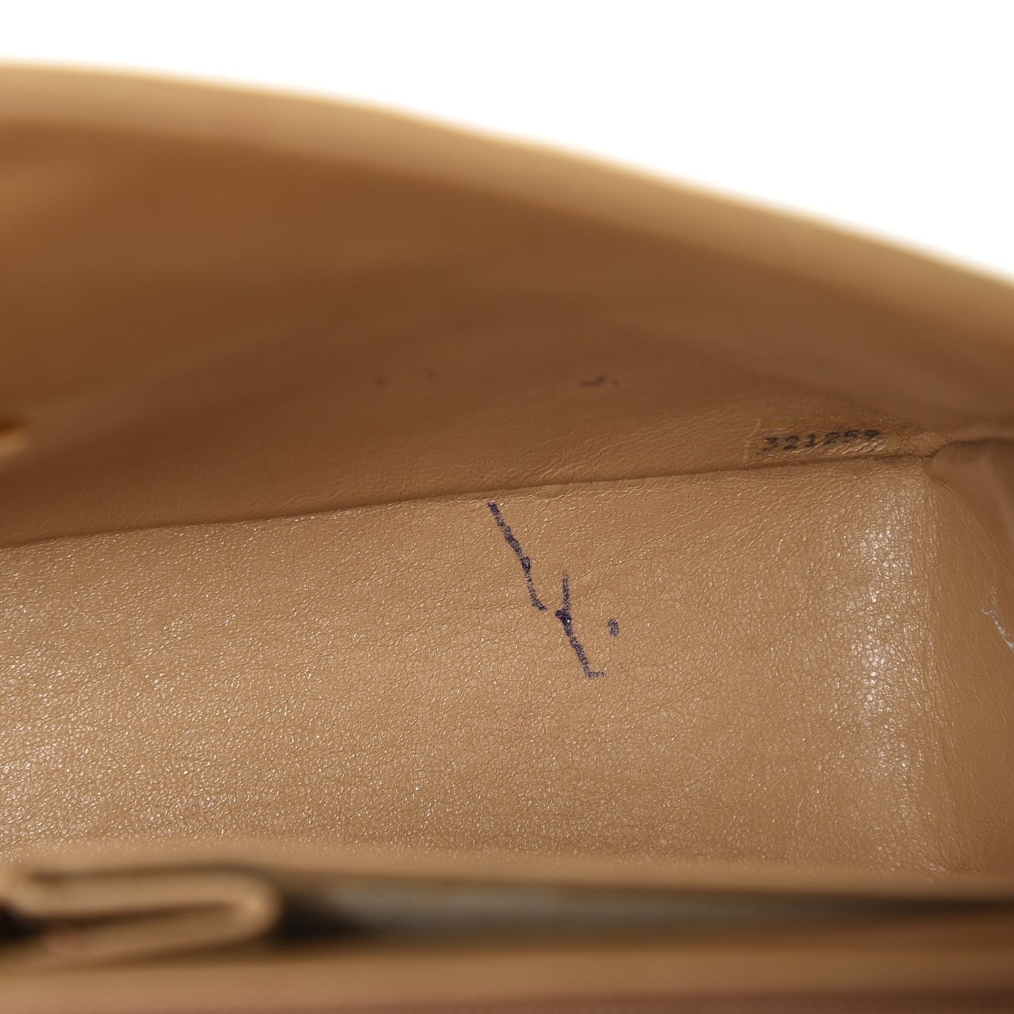 Lambskin Quilted Medium Single Flap Beige