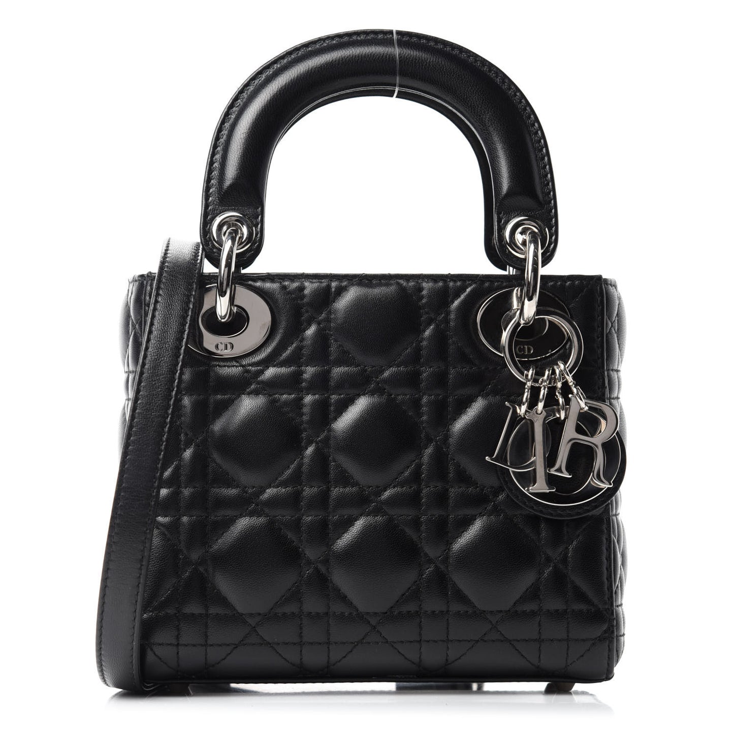 Lambskin Cannage Mini Lady Dior Black
