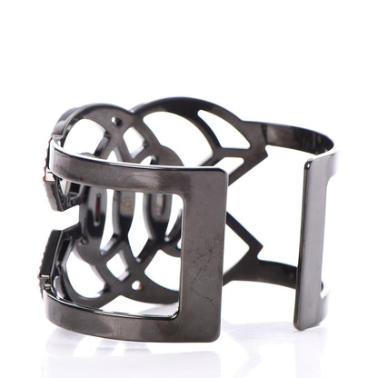 Chanel Crystal CC Cuff Red Black 3 of 8