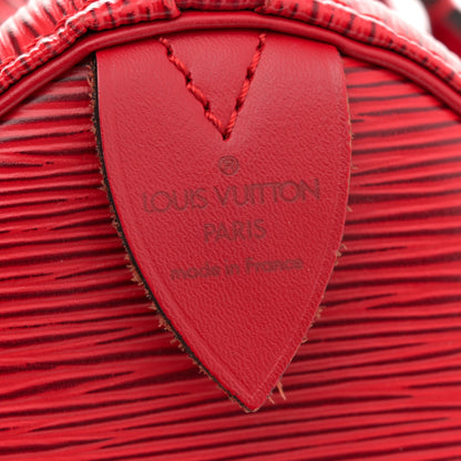 Louis Vuitton Epi Speedy 25 Castillan Red 6 of 13