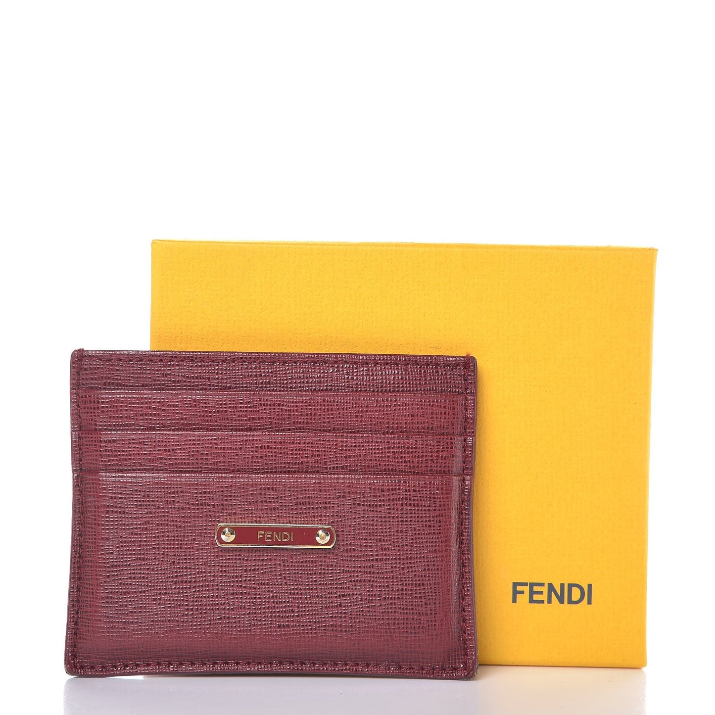 Vitello Elite Card Holder Rosso Scuro Ciliegia