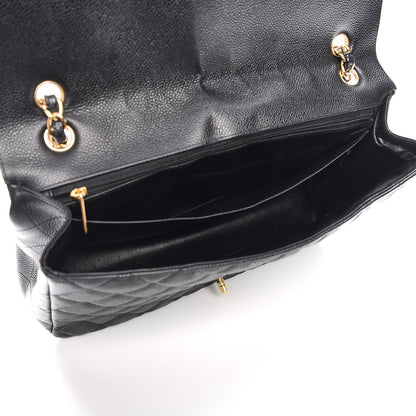 Chanel Caviar Quilted Maxi Single Flap Black 5 of 13