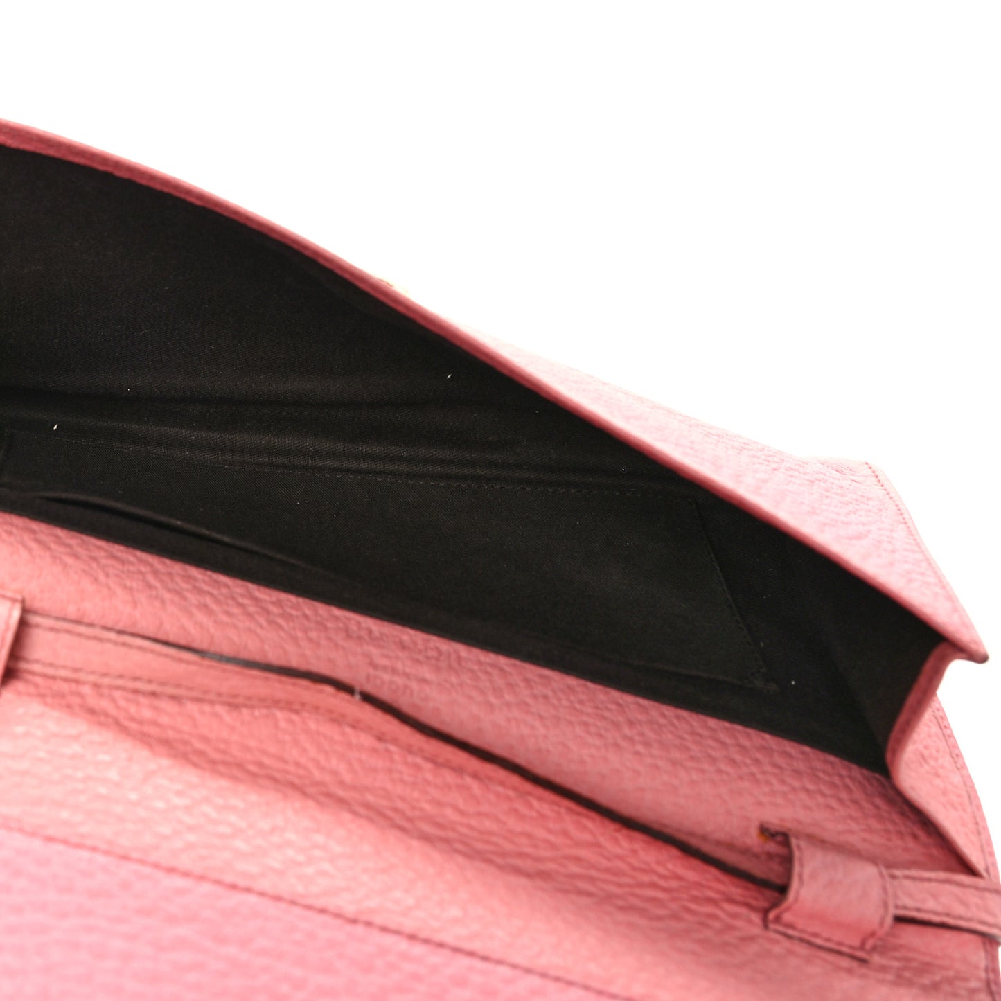 Calfskin Bamboo Bar Clutch Pink