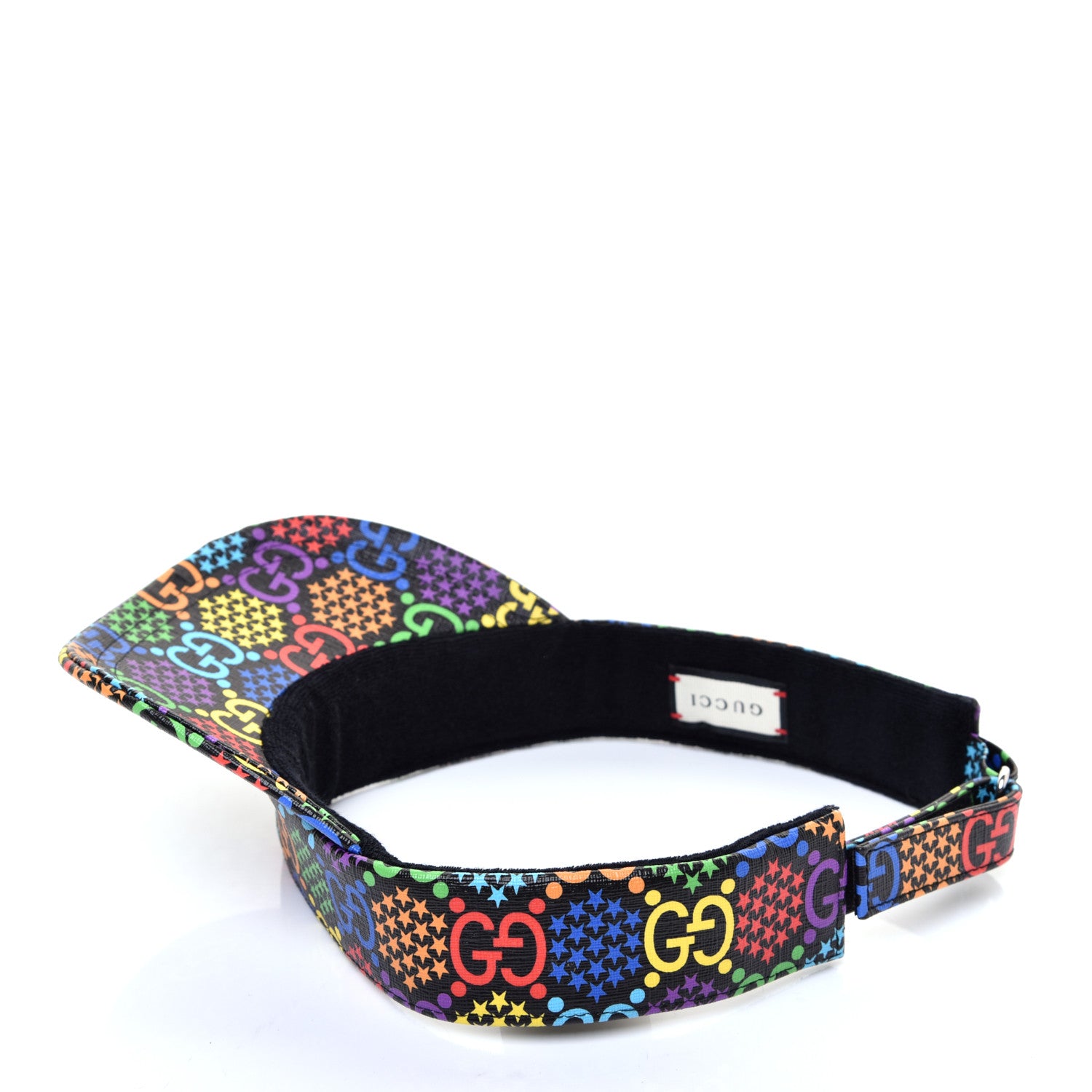 Gucci GG Supreme Monogram Psychedelic Izzy Visor L Black Multicolor 6 of 8