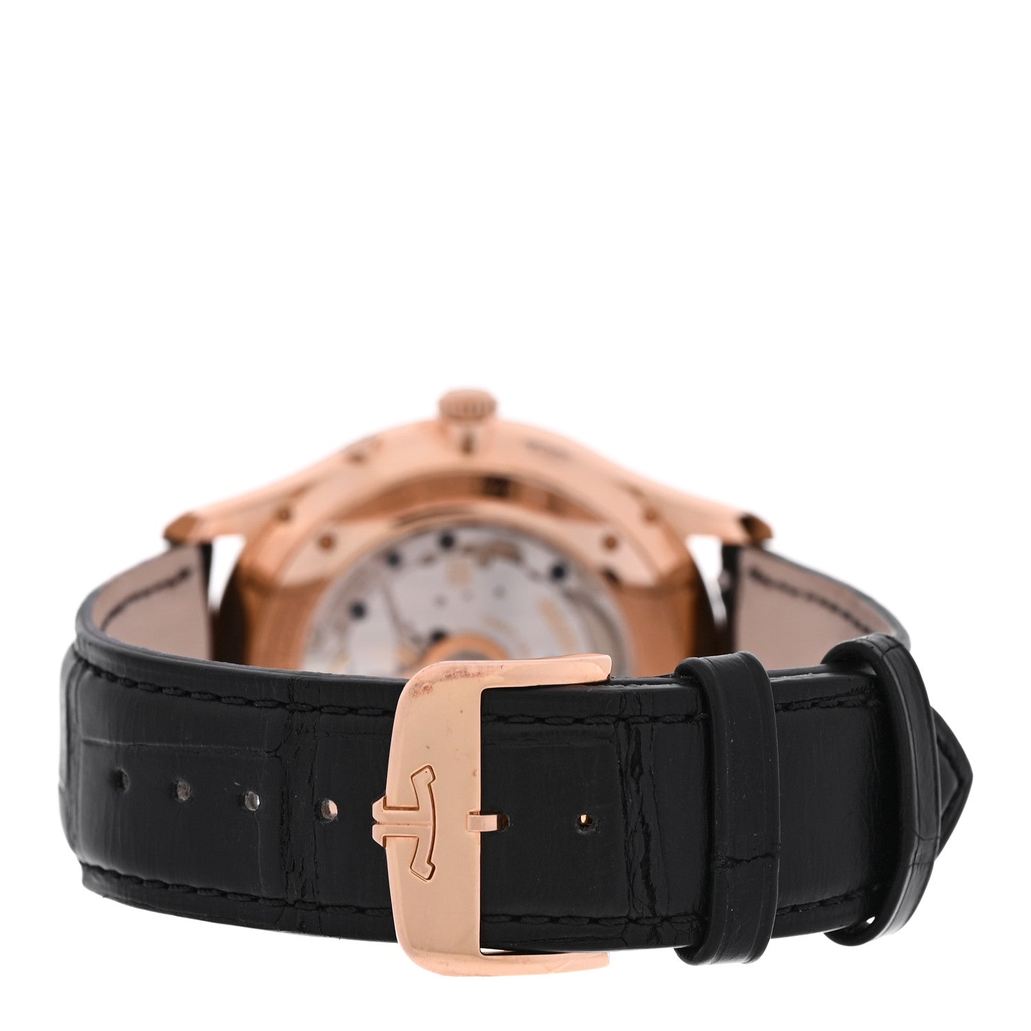 Jaeger-LeCoultre 18K Rose Gold Alligator 39mm Master Ultra Thin Moon Automatic Watch Q1362511 3 of 5