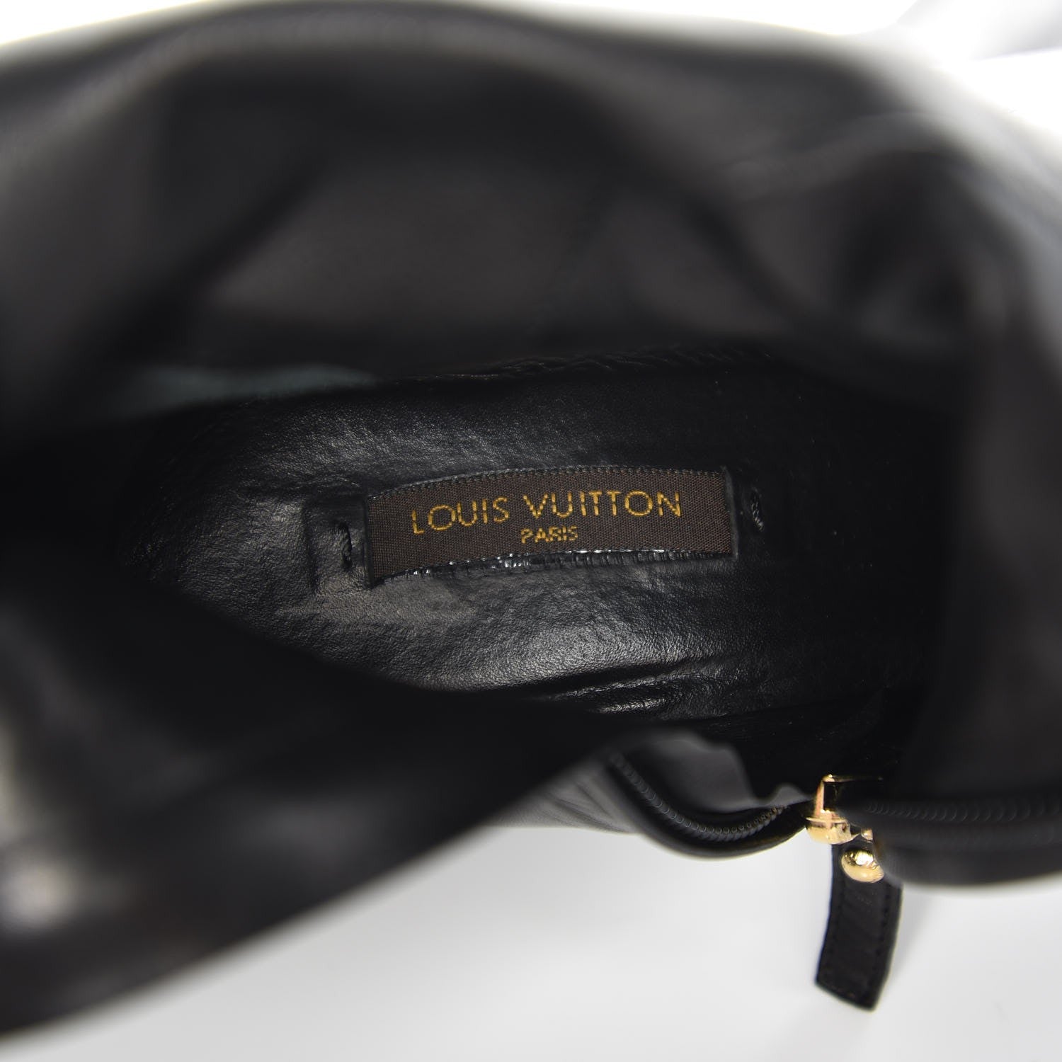 Louis Vuitton Calfskin LV High Boots 39 Black 10 of 11