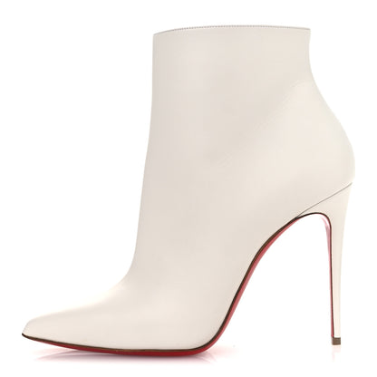 Christian Louboutin Calfskin So Kate Booty 100 Ankle Boots 40 Snow 1 of 13