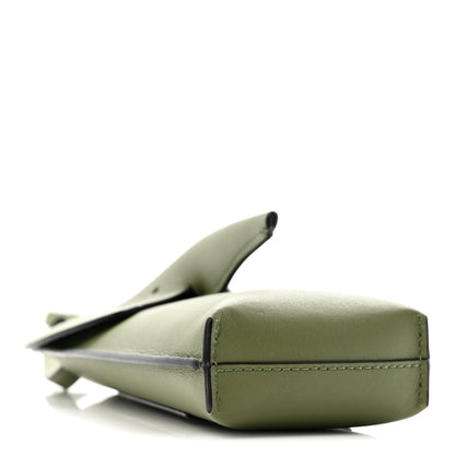 Loewe Calfskin Elephant Pouch Crossbody Bag Avocado 4 of 11