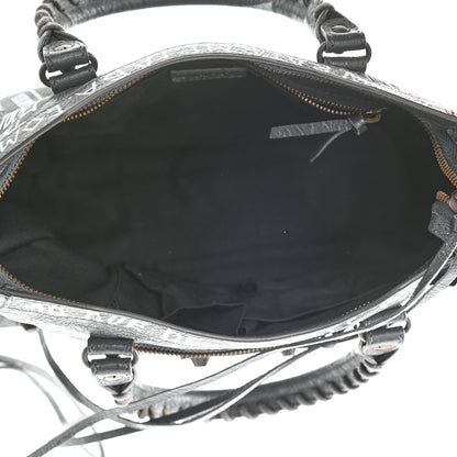 Balenciaga Agneau Arena Graffiti All Over Classic Hardware S City Gris Fossile White 5 of 8