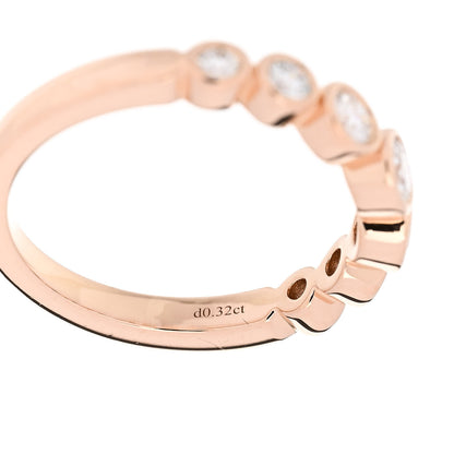Tiffany 18K Rose Gold Diamond Jazz Graduated Band Ring 47 4 4 of 6