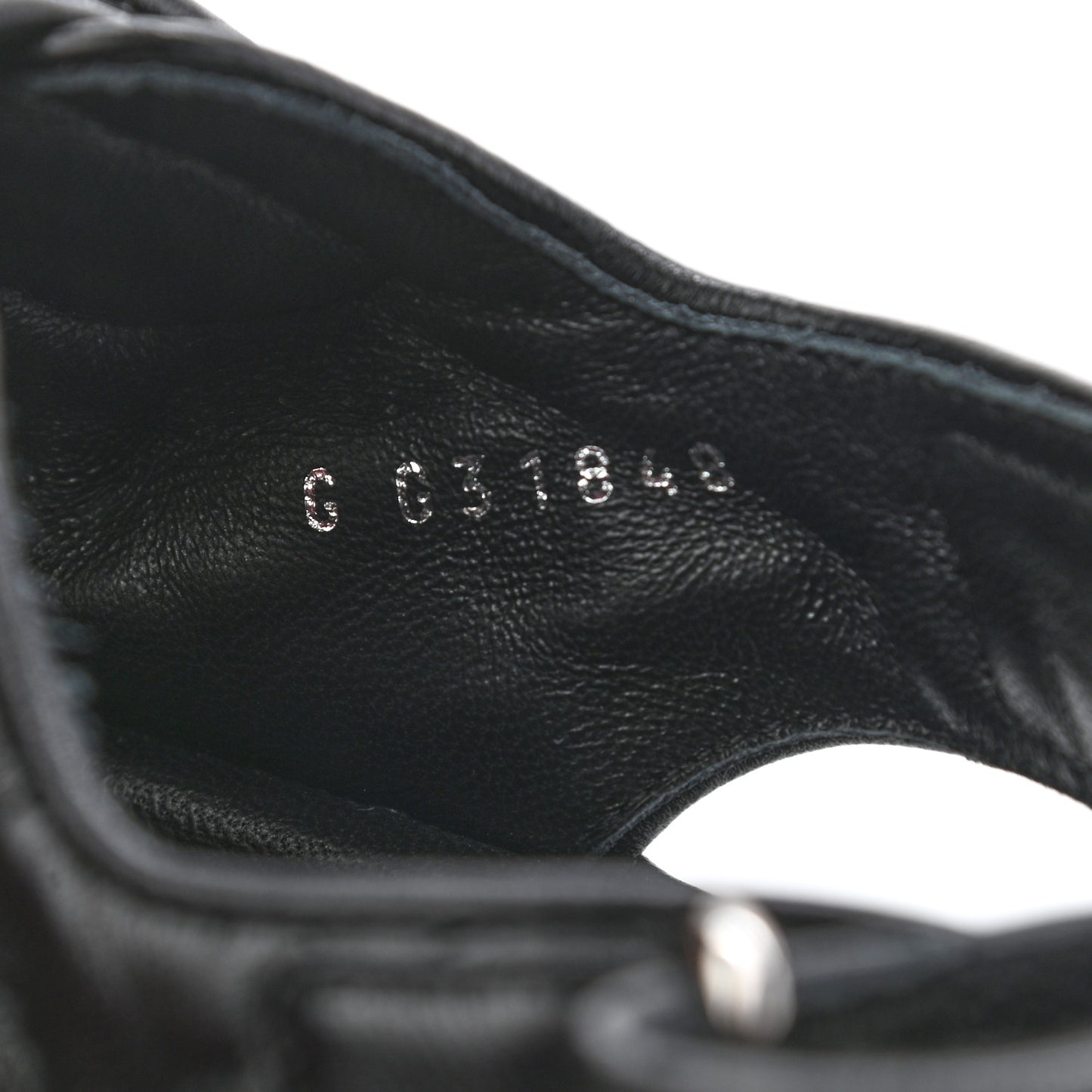 Lambskin Quilted Velcro Dad Sandals 36 So Black