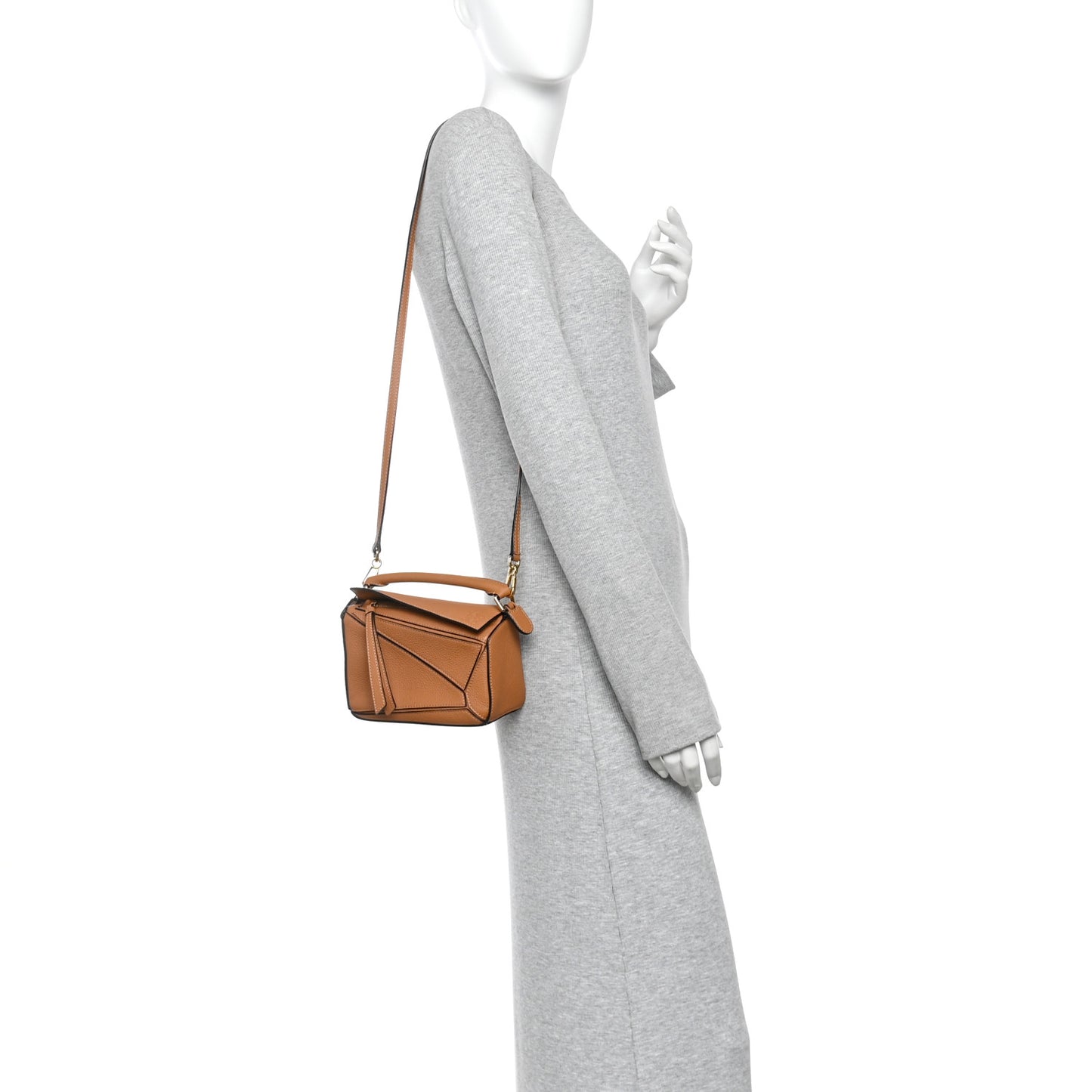 Calfskin Mini Puzzle Bag Tan