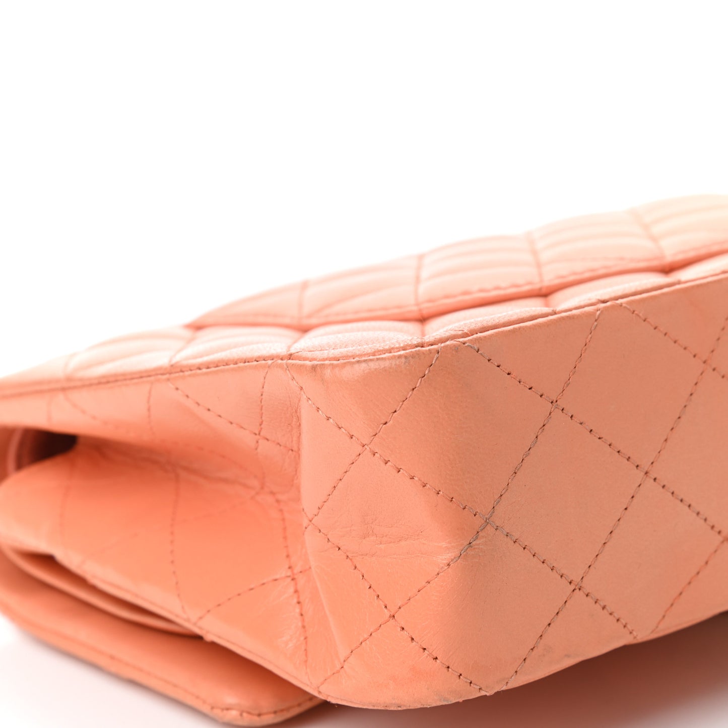 Lambskin Quilted Medium Double Flap Pink