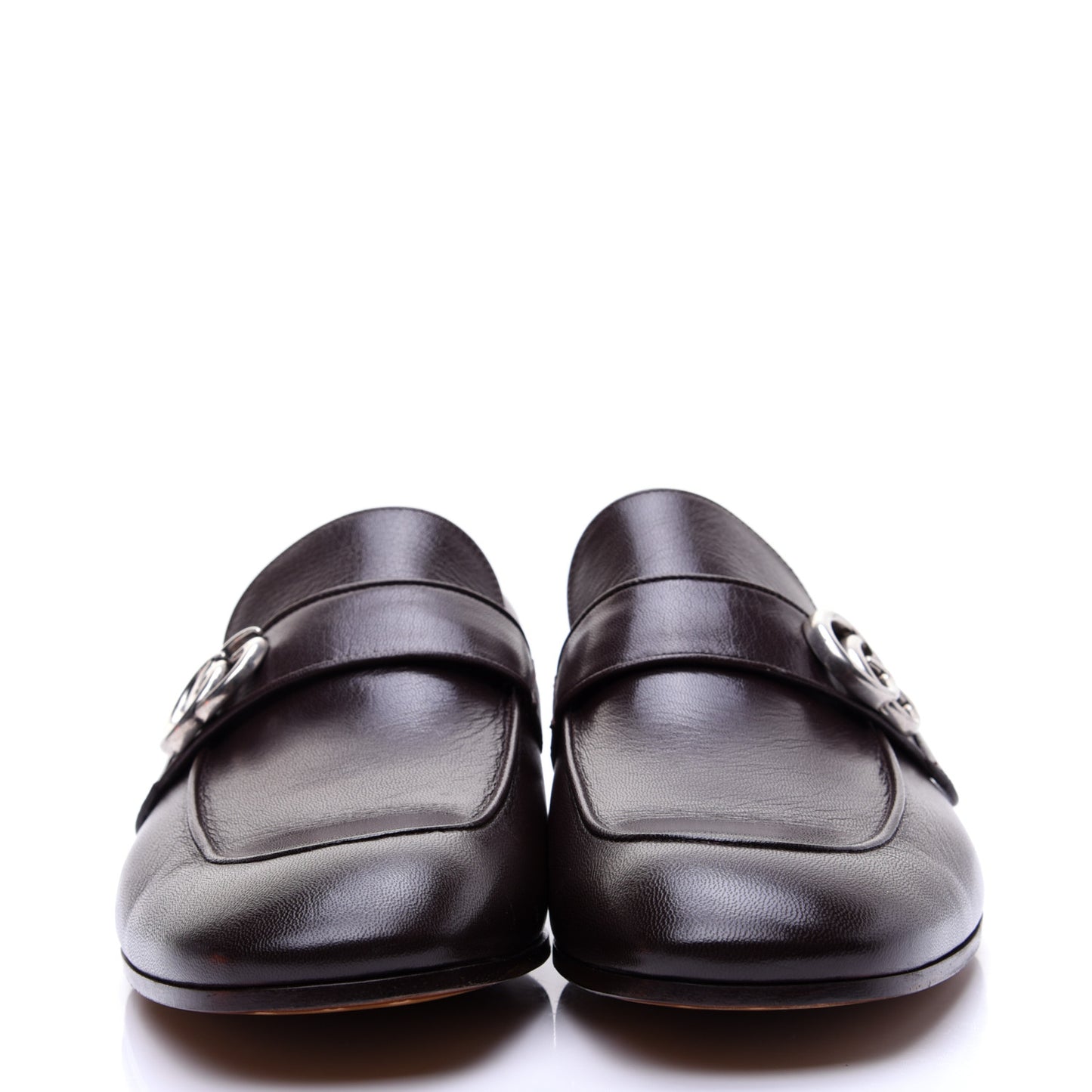 Goatskin Mens GG Loafers 9.5 Cocoa