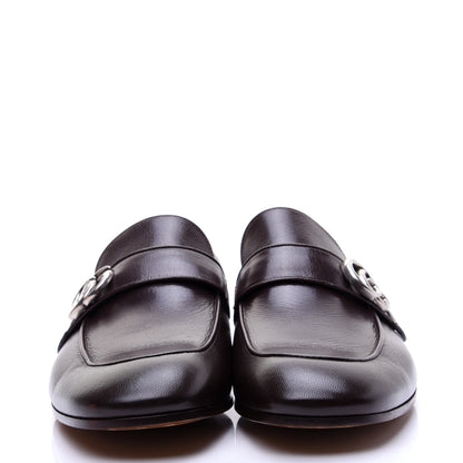 Gucci Goatskin Mens GG Loafers 9.5 Cocoa 2 of 15