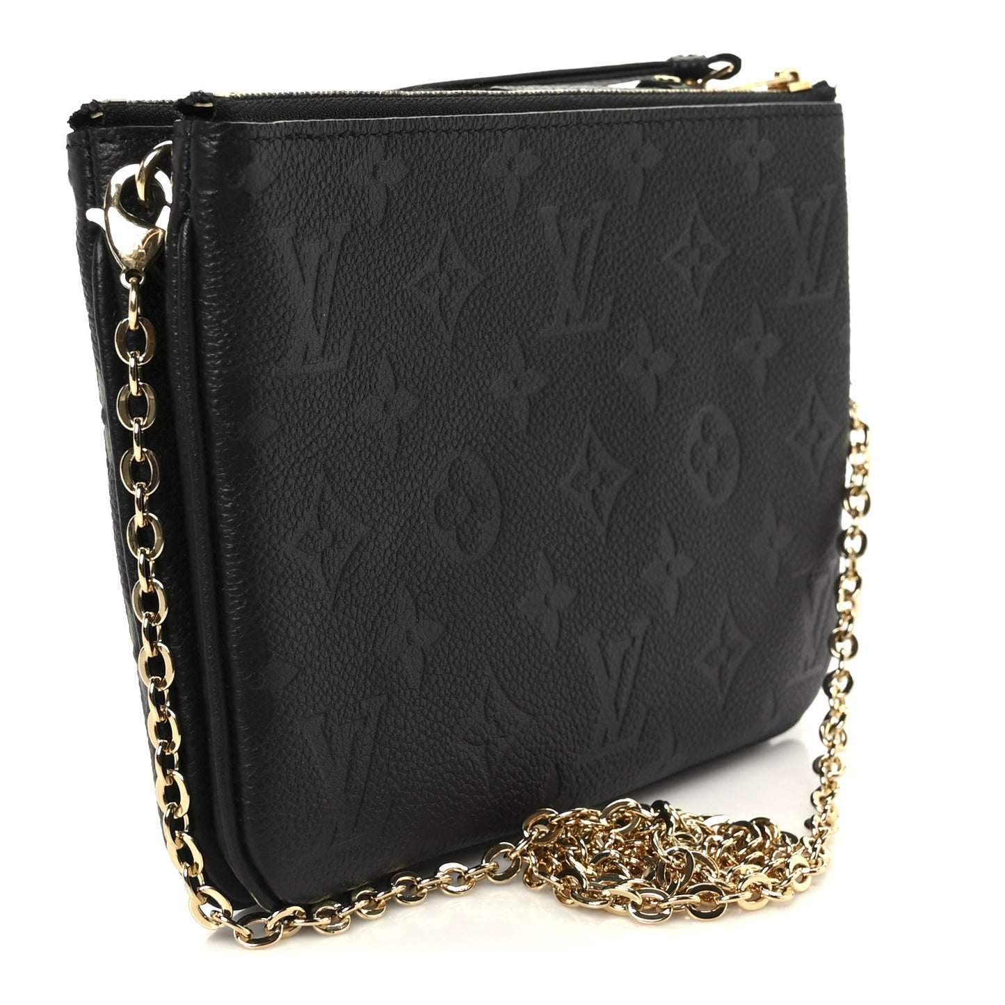 Empreinte Double Zip Pochette Black