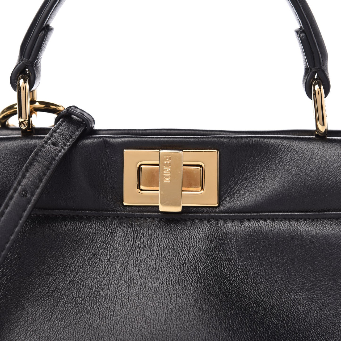 Nappa Mini Peekaboo Iconic Satchel Black