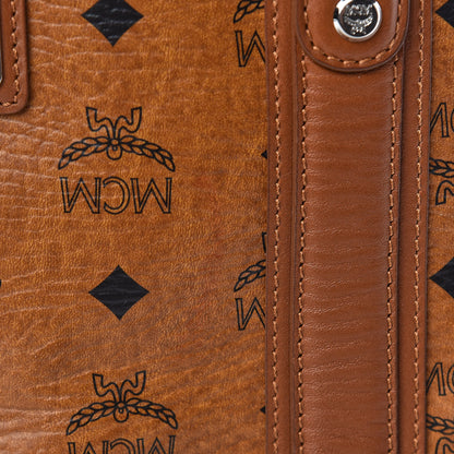 MCM Visetos Shopper Tote Cognac 18 of 18
