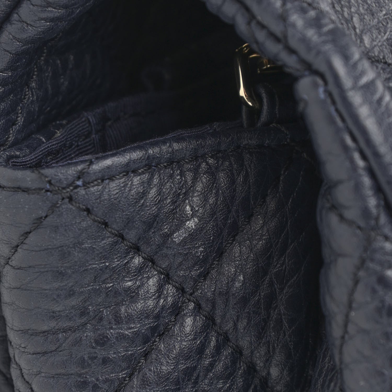 Chanel Calfskin Quilted XXL Travel Flap Bag Navy 12 of 12