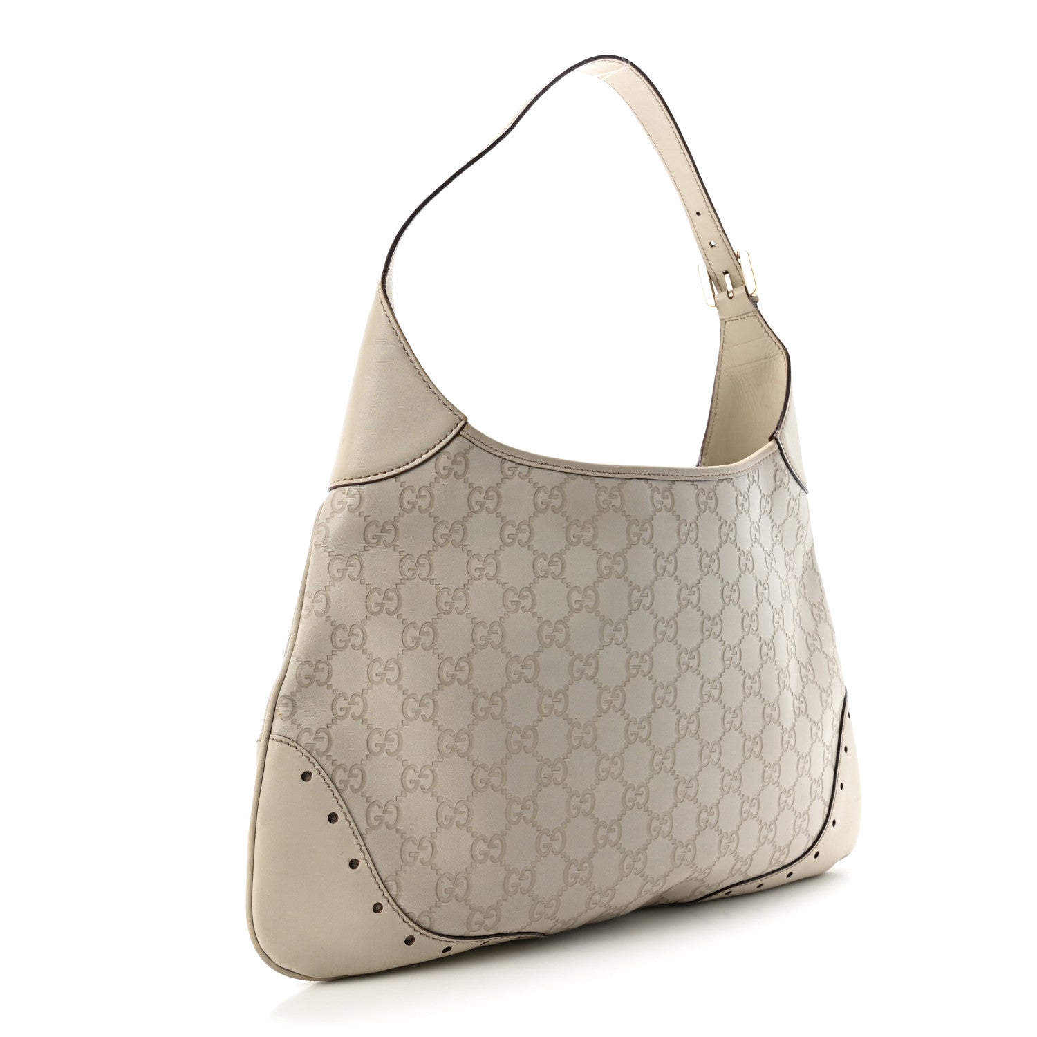 Gucci Guccissima Punch Hobo Off White 3 of 13