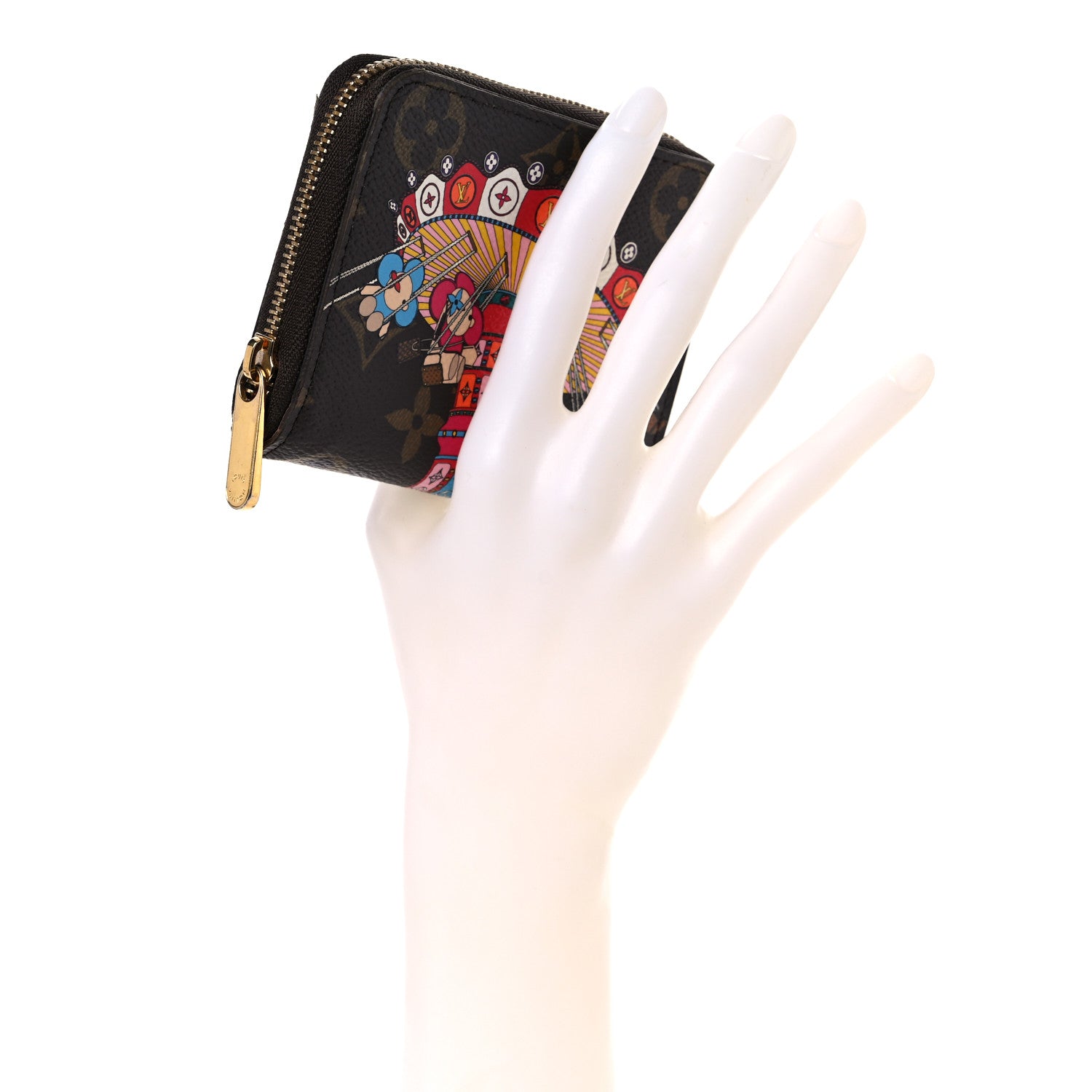 Louis Vuitton Monogram 2020 Christmas Animation Swing Ride Zippy Coin Purse Pink Poppy 2 of 19