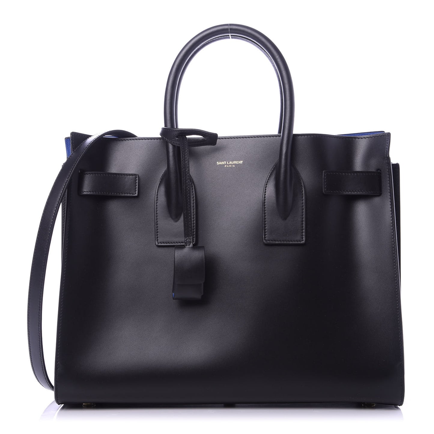 Calfskin Small Sac De Jour Black Blue Majorelle