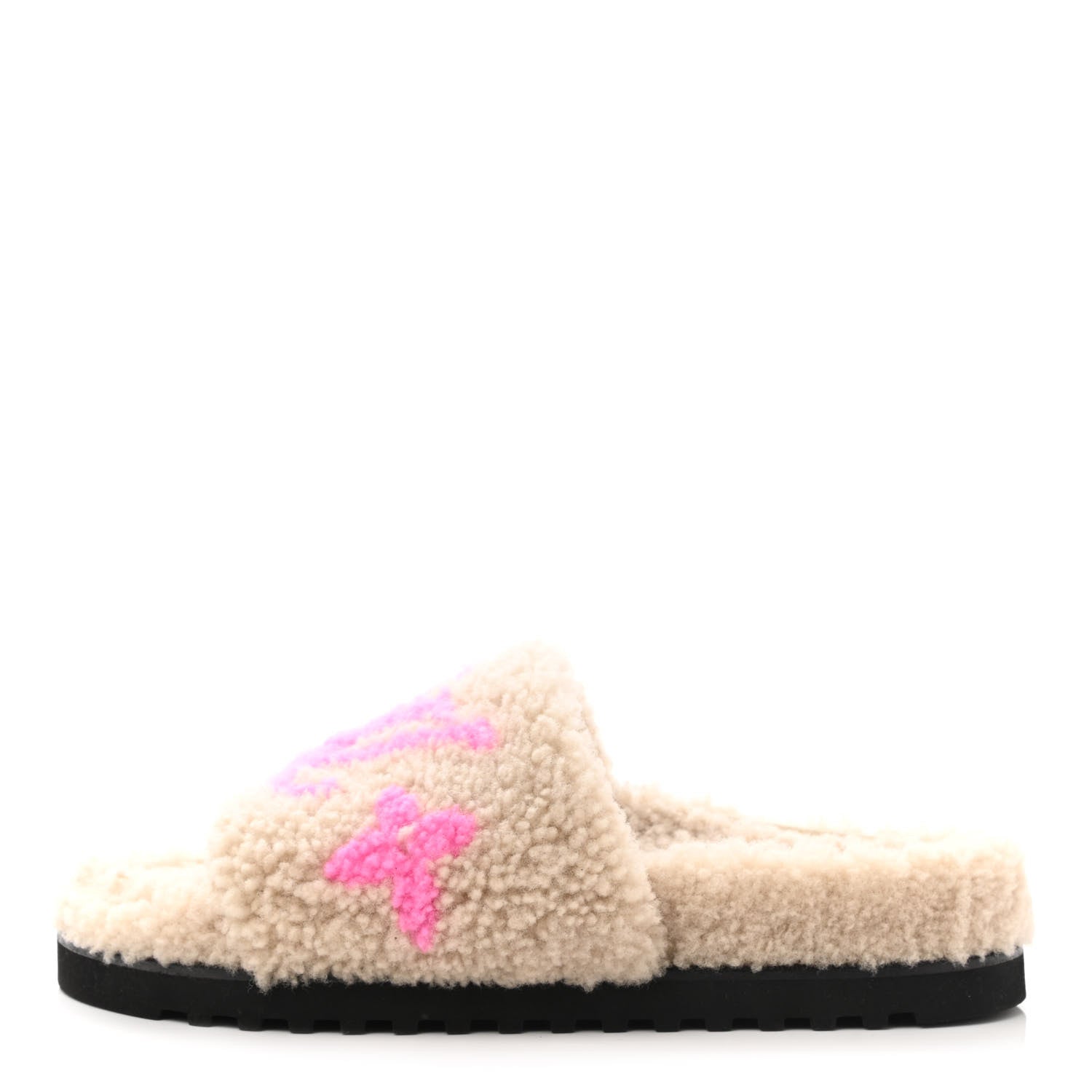 Louis Vuitton Shearling Paseo Flat Comfort Mule 39 Beige 1 of 9
