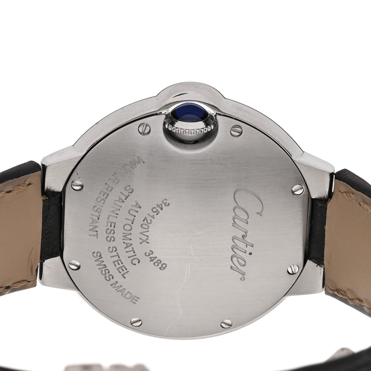 Cartier Stainless Steel Alligator 33mm Ballon Bleu De Cartier Automatic Watch 4 of 5