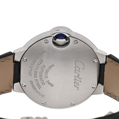 Cartier Stainless Steel Alligator 33mm Ballon Bleu De Cartier Automatic Watch 4 of 5