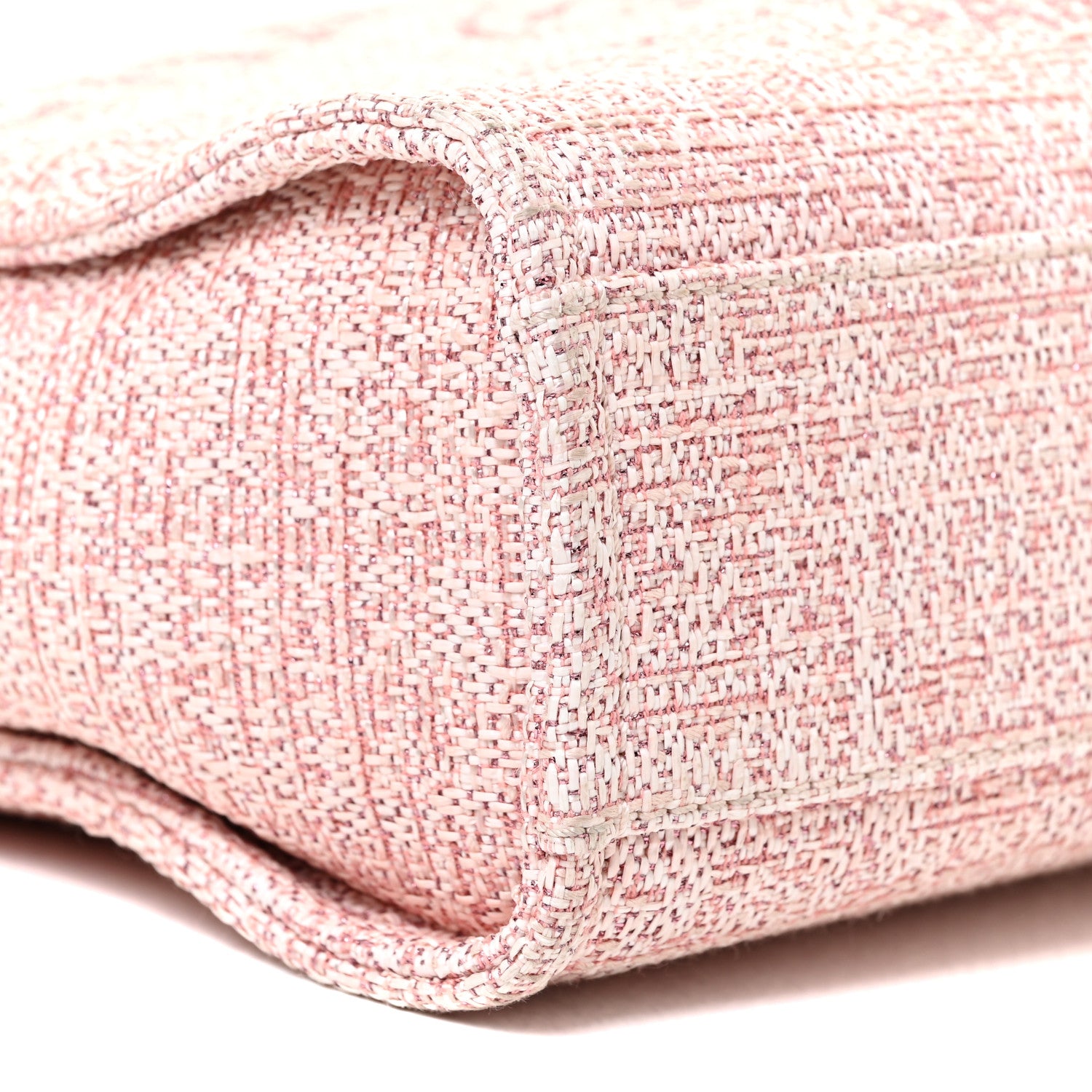 Chanel Lurex Boucle Mini Deauville Tote Pink 8 of 10