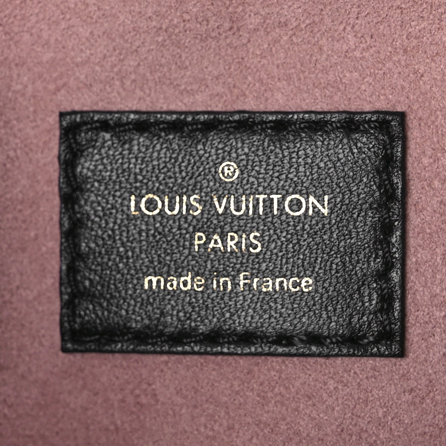 Lambskin Embossed Monogram Coussin PM Black