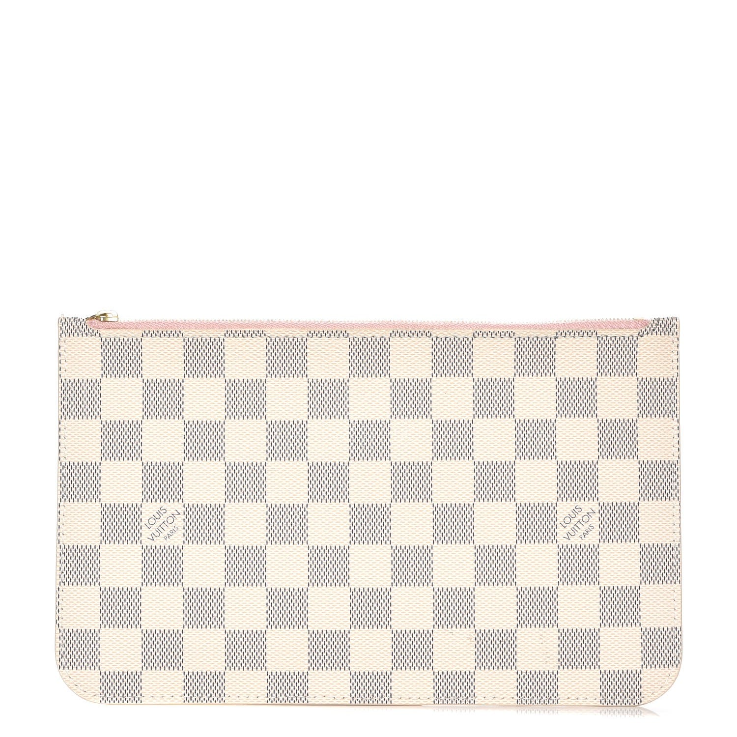 Louis Vuitton Damier Azur Neverfull MM GM Pochette Rose Ballerine 1 of 8