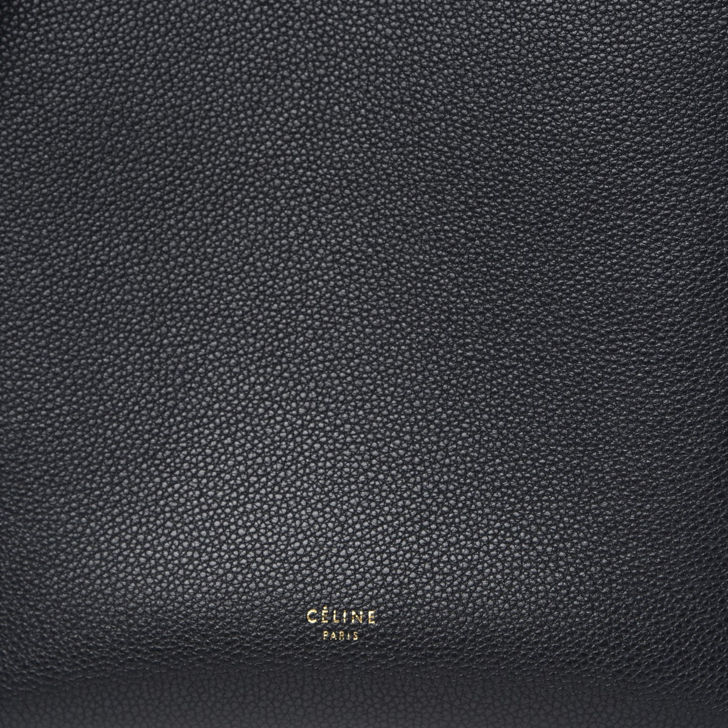 Soft Grained Calfskin Small Sangle Bucket Bag Black