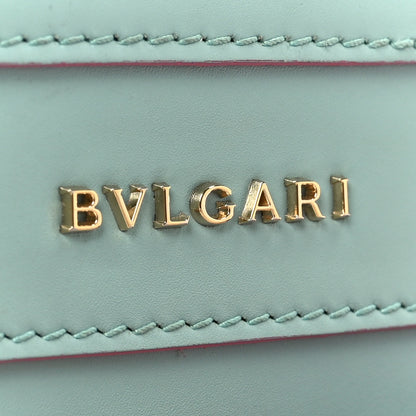 Bulgari Calfskin Serpenti Forever Top Handle Blue Pink 9 of 12