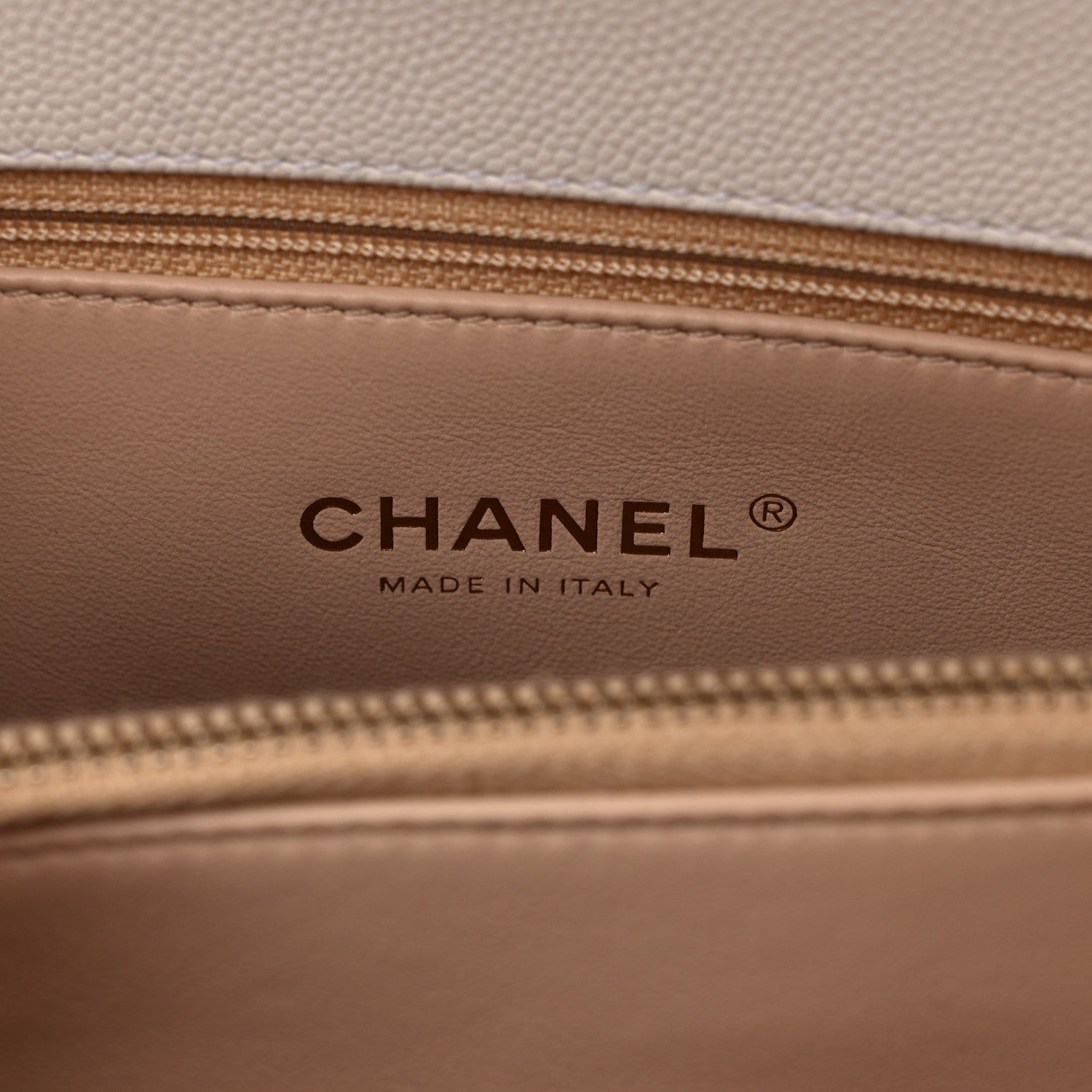 Chanel Caviar Quilted Small Coco Handle Flap White 6 of 9