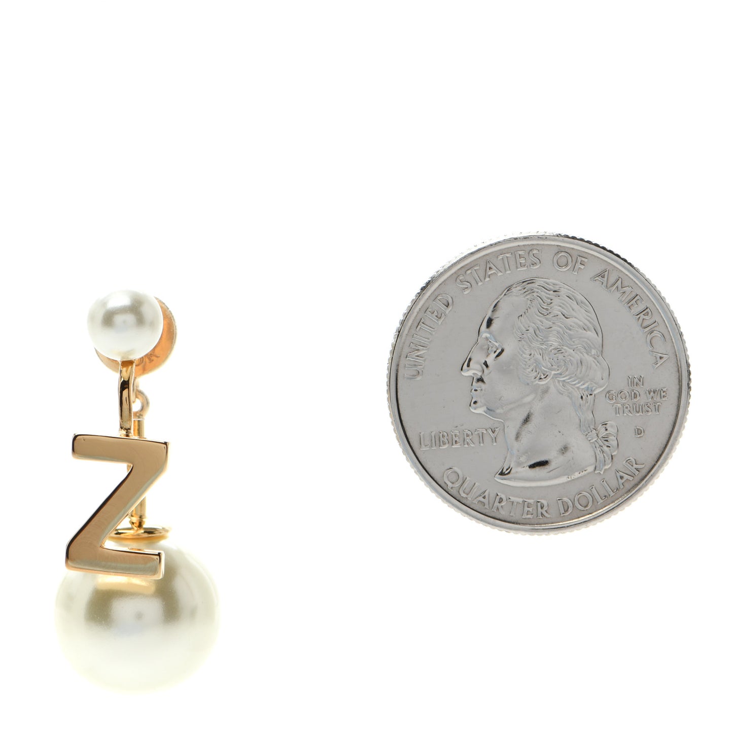 Pearl My ABCDior Z Tribale Earring Gold