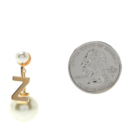 Christian Dior Pearl My ABCDior Z Tribale Earring Gold 2 of 4