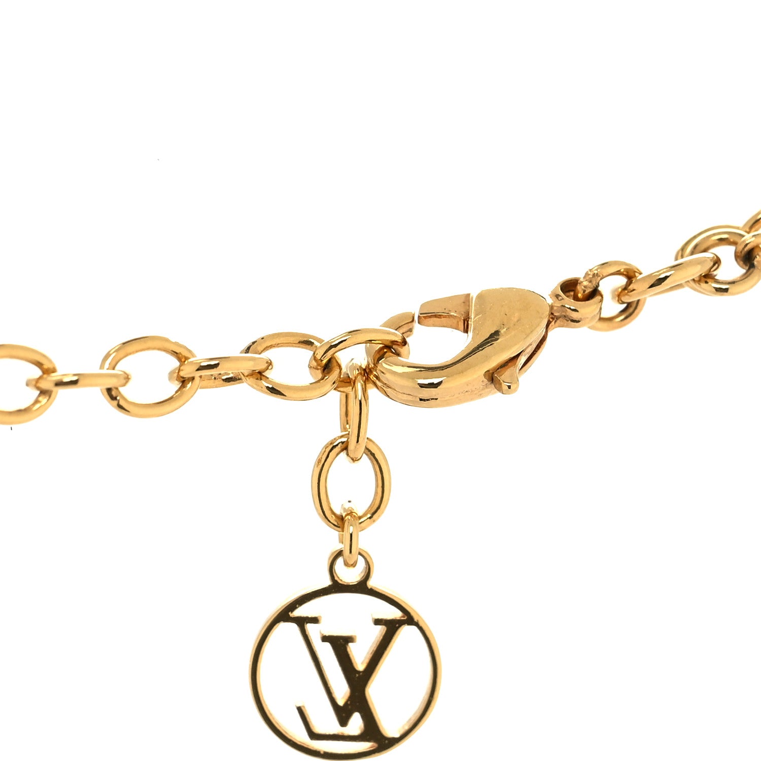 Louis Vuitton Metal Blooming Strass Necklace Gold 4 of 6