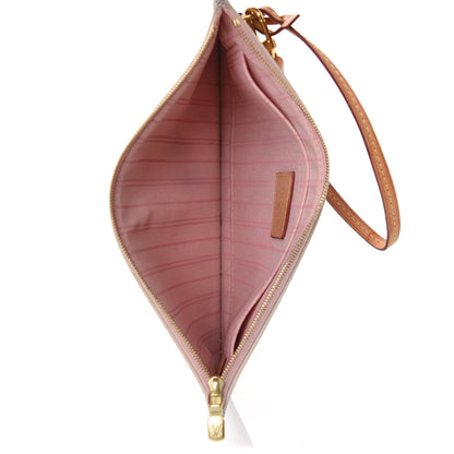 Louis Vuitton Damier Azur Neverfull MM GM Pochette Rose Ballerine 4 of 4